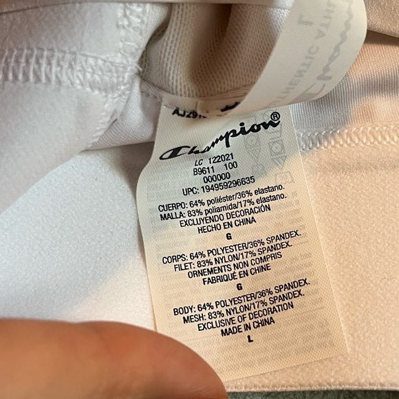 NWT Champion Sz Large Women’s Absolute Eco Moisture-wicking Sports Bra Ret $40! - Picture 11 of 12